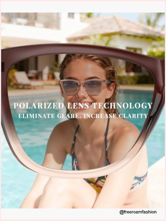 Polarized Square Sunglasses UV400 Protection Women main image 5